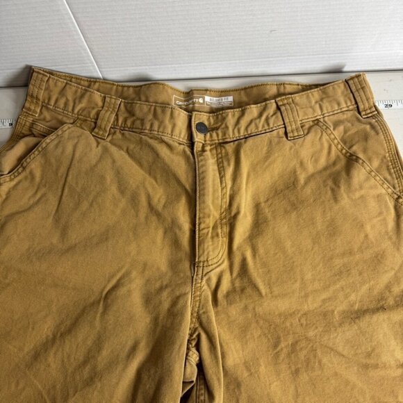 Carhartt Rugged Flex Relaxed Fit Brown Knee length Cargo  Shorts Size 38 - Picture 3 of 15
